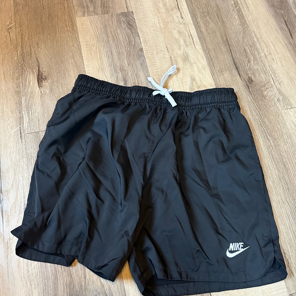 Nike Black Training Shorts with White Logo